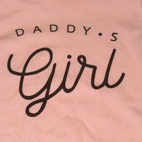 SHEIN Pink 'Daddy's Girl' Hooded Bodysuit (Size: 18-24 months)(NWT) - Picture 8 of 9